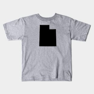 Black Utah Kids T-Shirt